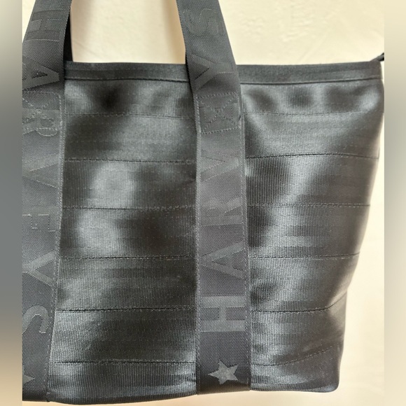 Extra Large Harvey’s Original Seatbelt Bag Black Handbag Tote MADE IN USA Rare - Picture 2 of 7